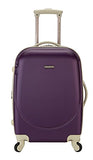 TPRC 3 Piece "Barnet Collection" Hardside Expandable Spinner Luggage Set, Purple Color Option