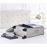 AmazonBasics Belltown Softside Rolling Spinner Suitcase Luggage - 30 Inch, Heather Grey