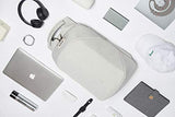 Travel Fusion Anti-Theft Laptop Backpack, Light Gray with USB Charging Port, Security Cable,