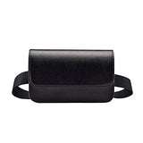 Badiya Fashion Solid Fanny Bag Black Female Adjusted Belt Bag Ladies Casual Waist Pack