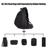 Protector Plus Tactical Military Sling Chest Pack Bag Molle Daypack Laptop Backpack (Brown)