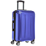 AmazonBasics Oxford Luggage Expandable Suitcase with TSA Lock Spinner, 24-Inch, Blue
