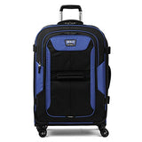 Travelpro Bold 26” Expandable Checked Luggage Spinner, Lightweight, Rugged, Blue/Black