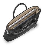Briggs & Riley Unisex-Adult's Rhapsody Slim Business Laptop Shoulder Bag, Black, One Size