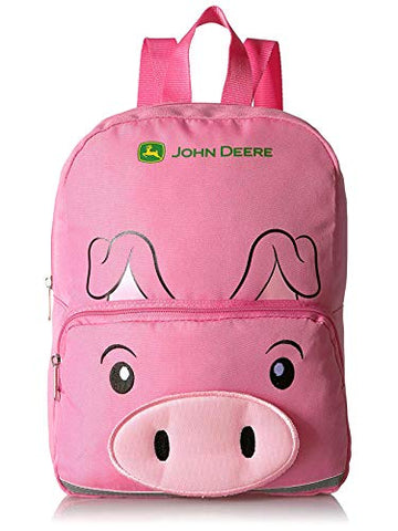 John Deere 13 inch Mini Backpack (13", Pink Pig)