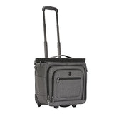 Travelers Club Luggage 16" Top Expandable Rolling Underseater W/USB Port, Dark Gray Suitcase,