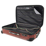 Mia Toro Italy Ofena Hardside 26 Inch Spinner Luggage, Red