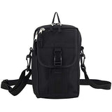 Eastsport Men's Multifunctional Messenger Bag, Over Shoulder, Crossbody for Everyday Use, Black