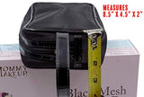 Black Mesh Makeup Bag, Cosmetic Bag, Toiletry Bag, Travel-friendly, Series 2 by Mommy Makeup.