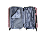 DUKAP Rodez Lightweight Hardside Spinner Luggage 24'' inch - Rose Gold