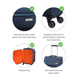 Regent Square Travel - Luggage Set With Spinner Goodyear Wheels - Built-In TSA Lock - Set of 3 Pieces - Soft Case - Night Blue