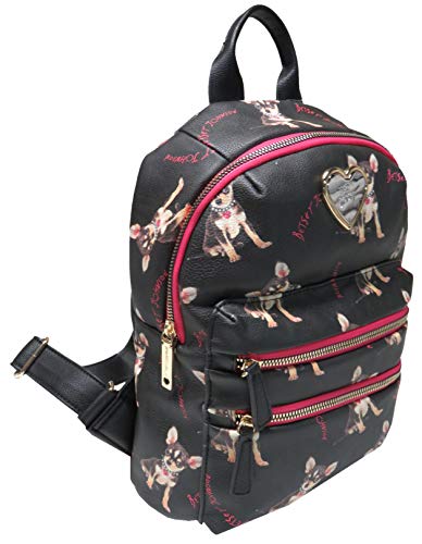 betsey johnson laptop backpack Shop Betsey Johnson Puppy Dog Backpack Black – Luggage Factory