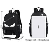 A-MORE Anime Luminous Backpack Noctilucent School Bags Daypack USB chargeing port Laptop Bag