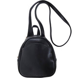 Humble Chic Mini Vegan Leather Backpack - Convertible Shoulder Purse Handbag Tiny Crossbody Bag,