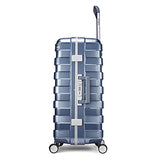 Samsonite Framelock Hardside Checked Luggage With Spinner Wheels, 25 Inch, Ice Blue