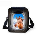 Doginthehole 3D Animal Multi-Functional Travel Wallet Pouch Shoulder Cross Body Bag