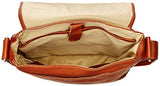 Piel Leather iPad Tablet Shoulder Bag, Saddle, One Size