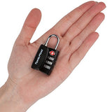 4 Pack Open Alert Indicator Tsa Approved 3 Digit Luggage Locks For Travel Suitcase & Baggage