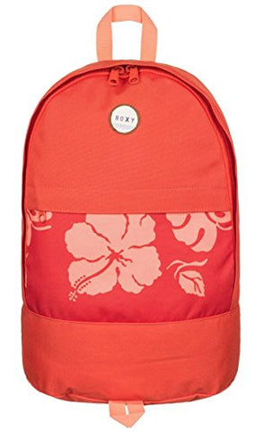 Roxy Junior'S Anchor Point Printed Backpack, Fiery Orange Tropical Border, One Size