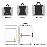 Gonex Large Packing Cubes, Double Sided Travel Suitcase Organizer 3 pcs Black