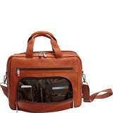 Kenneth Cole Reaction Colombian Leather Dual Compartment Expandable 15.6" Laptop Portfolio, Cognac