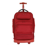 J World New York Women'S Parkway Rolling Backpack, Red One Size