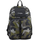 Fuel Wide Mouth Sports Backpack with Laptop Compartment for School, Travel, Outdoors - Olive