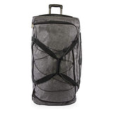 Original Penguin Clarence 35" Rolling Duffel, Grey/Crosshatch, One Size