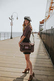 ECOSUSI Laptop Messenger Bag for Women Vintage PU Leather Briefcase Satchel Purse with 13 inch