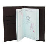 Mia Viaggi Italy Passport Cover With Card Slots, Black