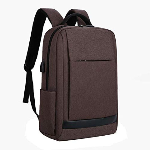 TRE Deluxe Black Waterproof Laptop Backpack 15 Inch Travel Gear Bag Business Trip Computer Daypack Double Laptop Compartment (Color : A5)