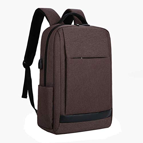 TRE Deluxe Black Waterproof Laptop Backpack 15 Inch Travel Gear Bag Business Trip Computer Daypack Double Laptop Compartment (Color : A5)