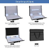 Damero Carrying Tote Bag Compatible with Apple 27" iMac Desktop Computer, Travel Storage Bag for iMac 27-inch and Other Accessories, Black