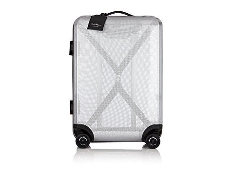 Salvatore Ferragamo Cabin Four Wheeled Trolley Carry-on (One size, Grey Clear)