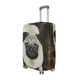 Suitcase Cover Merry Christmas Pug Dog Animal Luggage Cover Travel Case Bag Protector for Kid Girls