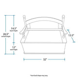 Wildkin Fairy Wishes Toy Box Bench