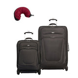 Skyway Epic | 3-Piece Set | 20" and 28" Expandable Spinners, Travel Pillow (Black)