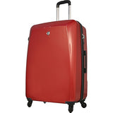 Mia Toro Italy Fibre Di Carbonio Moderno Hardside 28 Inch Spinner Luggage, Red