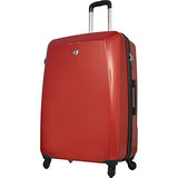 Mia Toro Italy Fibre Di Carbonio Moderno Hardside 28 Inch Spinner Luggage, Red