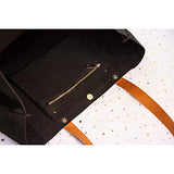 ElegantPark Monogrammed Gifts for Women K Initial Tote Bag Personalized Makeup Bag Wedding Gifts Birthday Teacher Gifts Bag Tote Cosmetic Bag Set of 2 Pcs Black