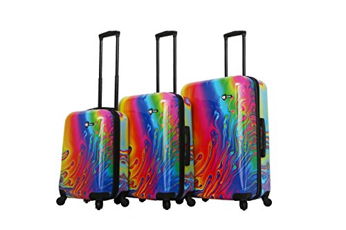 Mia Toro Italy - Vortice Hardside Spinner Luggage 3Pc Set, Multicolored