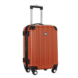 Travelers Club 20" Carry-On With Two-In-One Cup And Phone Convenience Pocket On Back Of Luggage,
