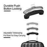 Goplus 3 Pcs Luggage Set ABS Hardshell Travel Bag Trolley Suitcase w/TSA Lock (Grey)