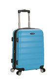Rockland Luggage Melbourne 20 Inch Expandable Carry On, Turquoise, One Size
