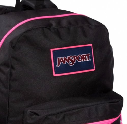 black and pink jansport backpack Shop JanSport Women's Overexposed Black/F – Luggage Factory