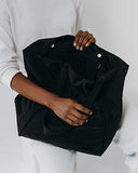 BAGGU Cloud Bag, Lightweight Zippered Easy Bag for Daily Toting, Black (2018)