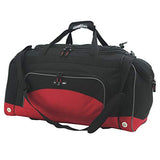 Travelers Club 4 Piece Gym Duffel and Accessory Set, Red