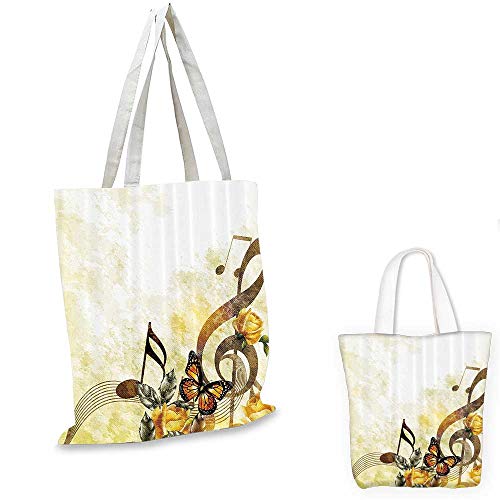 Music Decor canvas messenger bag Music Roses Romantic Antiquity Victorian Classic Bridal Wedding