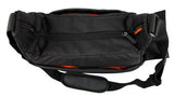 DURAGADGET Premium Quality Water-Resistant Delux Shoulder Messenger Bag in Black & Orange for The