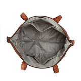 ECOSUSI Women's Nylon Tote Waterproof Crossbody Bags with Black Adjustable Strap